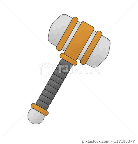 Illustration of War hammer 137193377
