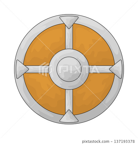 Illustration of Round Shield Illustration of Round Shield 137193378