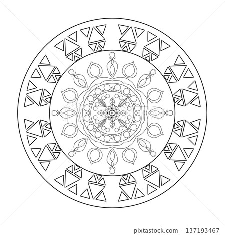 drawing of a mandala art 137193467