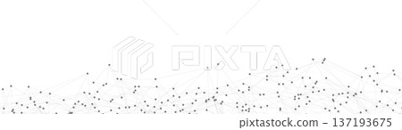 Abstract technology background with dots connected by lines forming a minimalist mesh and plexus shape. Futuristic digital network design for data, science, innovation, and modern web projects. Abstract technology background with dots connected by lines forming a minimalist mesh and plexus shape. Futuristic digital network design for data, science, innovation, and modern web projects. 137193675