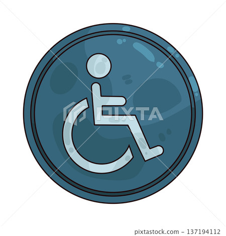 Illustration of Accessible Sign 137194112