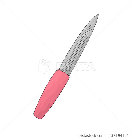 Illustration of Nail File Illustration of Nail File 137194125