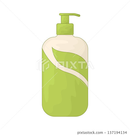 Illustration of Shampoo Bottle Illustration of Shampoo Bottle 137194134