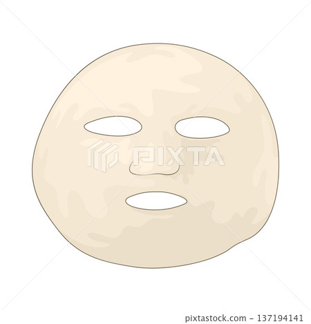 Illustration of Sheet Mask Illustration of Sheet Mask 137194141