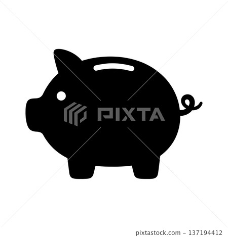 Piggy bank icon. Piggy bank saving money icon Piggy bank icon. Piggy bank saving money icon 137194412