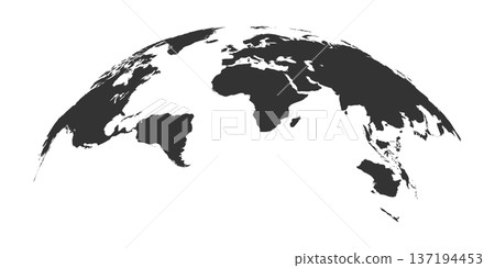 Illustration of a Colored map of world. 137194453