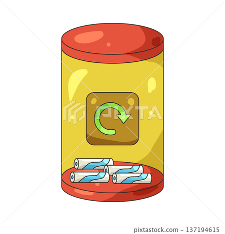Illustration of battery bin 137194615