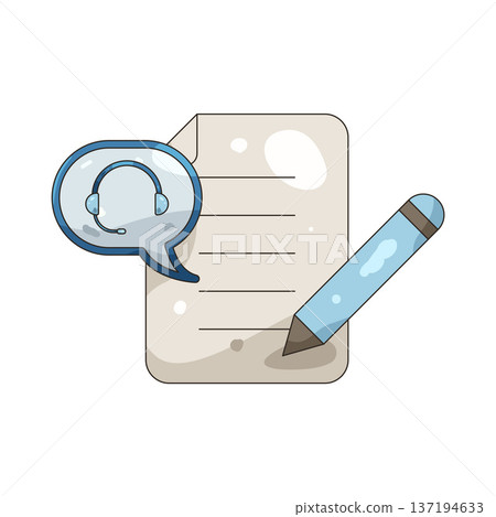 Illustration of Customer service review 137194633