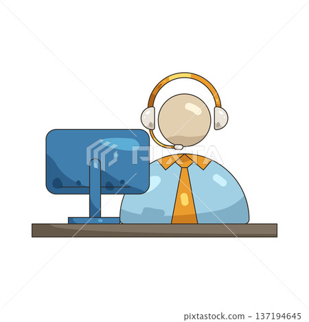 Illustration of customer service Illustration of customer service 137194645