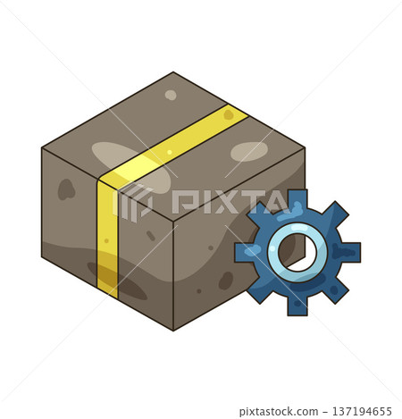 Illustration of delivery box 137194655