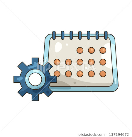 Illustration of schedule Illustration of schedule 137194672