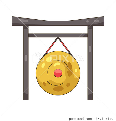 Illustration of gong Illustration of gong 137195149