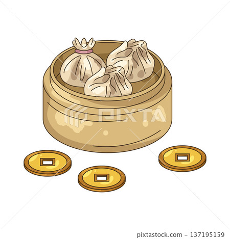 Illustration of dumplings  137195159