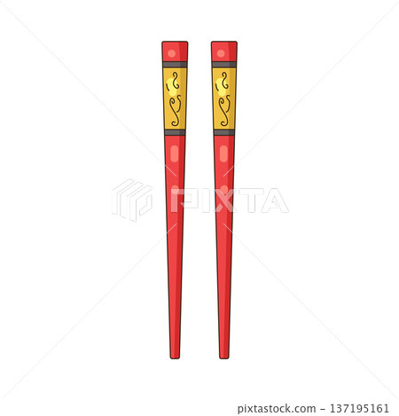 Illustration of Chopsticks Illustration of Chopsticks 137195161