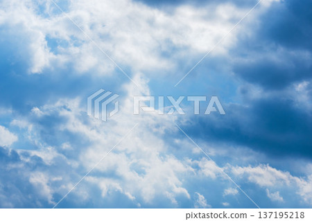 Early winter sky: Impressive glow of clouds 02 137195218