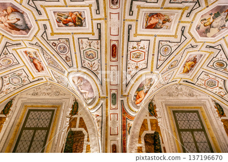 Vasari chapel in St Anna dei Lombardi church, Naples, Italy Vasari chapel in St Anna dei Lombardi church, Naples, Italy 137196670
