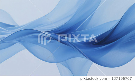 藍色流體抽象影像 藍色流體抽象影像 137196707