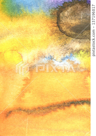 Fluid Watercolor Painted Background Blended and Flowing Colours Mixed Texture Background Fluid Watercolor Painted Background Blended and Flowing Colours Mixed Texture Background 137196817