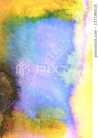 Fluid Watercolor Painted Background Blended and Flowing Colours Mixed Texture Background Fluid Watercolor Painted Background Blended and Flowing Colours Mixed Texture Background 137196818
