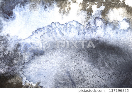 Fluid Watercolor Painted Background Blended and Flowing Colours Mixed Texture Background 137196825