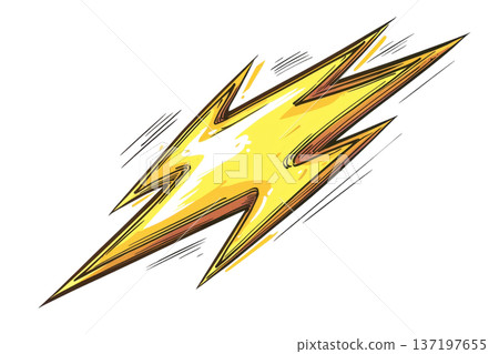 Vibrant lightning bolt illustration showcasing dynamic energy and power in bold colors, perfect for creative projects and abstract designs. Vibrant lightning bolt illustration showcasing dynamic energy and power in bold colors, perfect for creative projects and abstract designs. 137197655