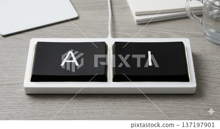 一款極簡主義的人工智慧鍵盤，只有「A」和「I」鍵。 137197901