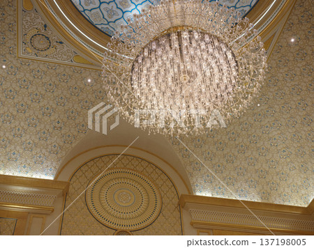 Abu Dhabi, UAE January 15, 2024 Qasr Al Watan Palace Grand Hall Interior Abu Dhabi, UAE January 15, 2024 Qasr Al Watan Palace Grand Hall Interior 137198005