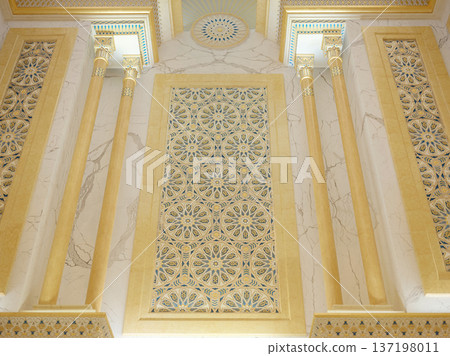 Abu Dhabi, UAE January 15, 2024 Qasr Al Watan Palace Grand Hall Interior Abu Dhabi, UAE January 15, 2024 Qasr Al Watan Palace Grand Hall Interior 137198011