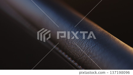 dark brown leather chair detail 137198096