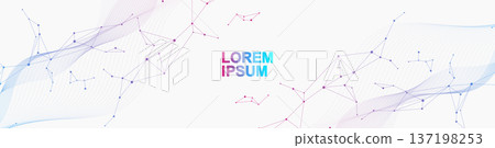 Global network connection website header or banner design. Abstract background with connecting dots and lines. Global business. Social network communication. Internet technology. Vector illustration Global network connection website header or banner design. Abstract background with connecting dots and lines. Global business. Social network communication. Internet technology. Vector illustration 137198253