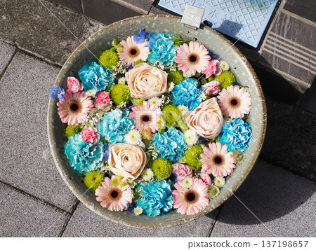 Flower Water Basin/Fukagawa Flower Water Basin Flower Water Basin/Fukagawa Flower Water Basin 137198657