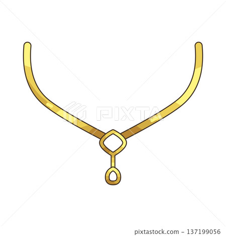 Illustration of necklace 137199056