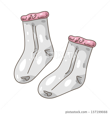 Illustration of socks Illustration of socks 137199088