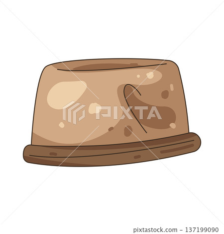 Illustration of fedora Illustration of fedora 137199090