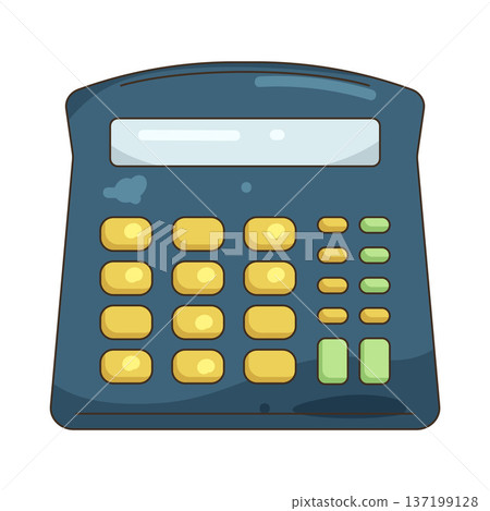 Illustration of calculator Illustration of calculator 137199128