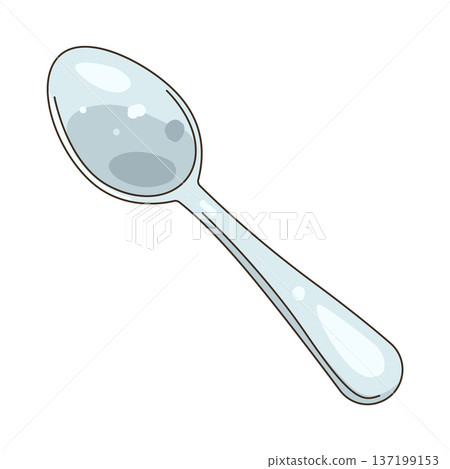 Illustration of spoon Illustration of spoon 137199153