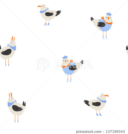 seagull, bird, sea bird 137199343