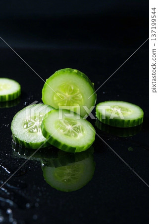 切片黄瓜特写 137199544