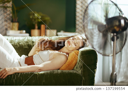 Tranquil Comfort in Summer with a Cooling Fan Tranquil Comfort in Summer with a Cooling Fan 137199554