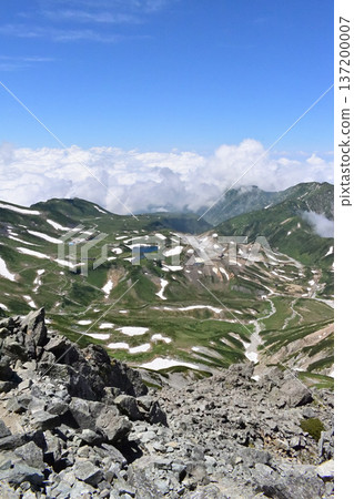 從富山縣立山(藤尾立)山脊眺望室渡平。 從富山縣立山(藤尾立)山脊眺望室渡平。 137200007