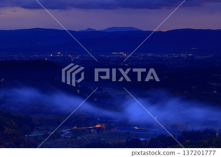 Iwate Prefecture, enveloped in a sea of clouds Iwate Prefecture, enveloped in a sea of clouds 137201777