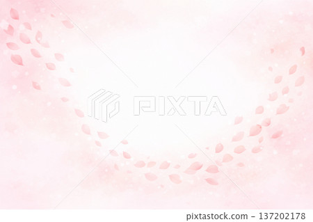 在櫻花瓣跳舞後的背景 137202178