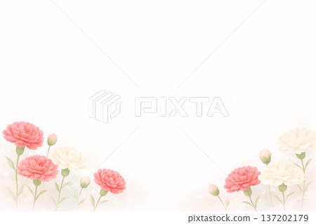 Mother's Day carnation petals 137202179