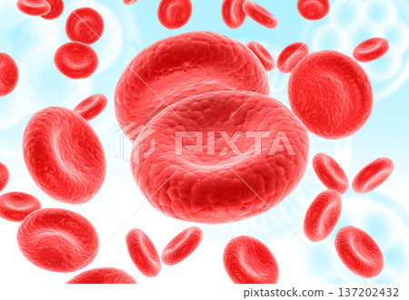Red blood cells streaming 137202432