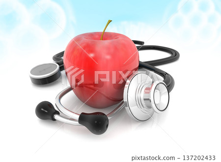 Stethoscope with apple Stethoscope with apple 137202433