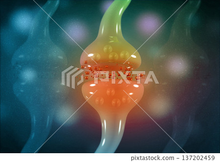 Neuron cells sending electrical chemical signals Neuron cells sending electrical chemical signals 137202459