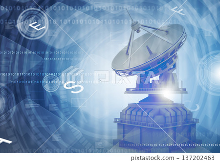 Satellite dish antenna with modern communication technology Satellite dish antenna with modern communication technology 137202463