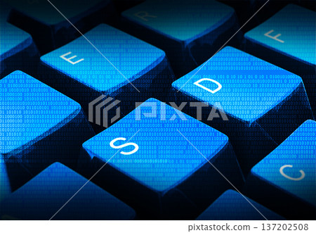 computer keyboard with binary streaming 137202508