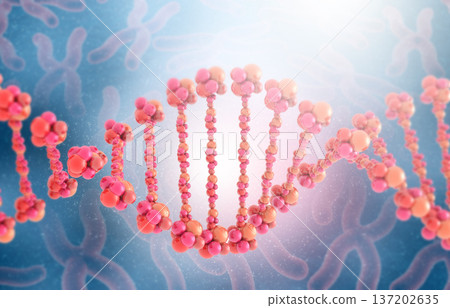 DNA strands on science background DNA strands on science background 137202635