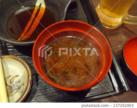 Izakaya lunch set soup 137202803